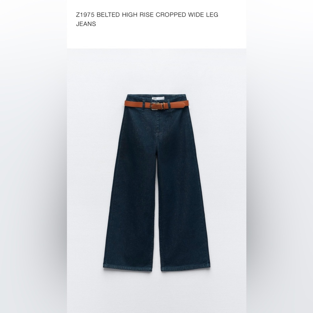 Dark blue culottes Zara